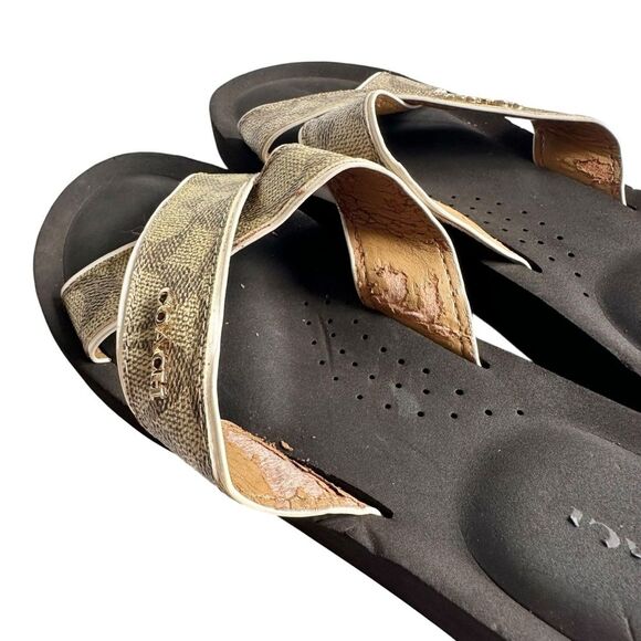 🔃Coach Signature Flip Flop Sandal Flat - Picture 8 of 9